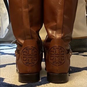 Tory Burch Leather Riding Boots